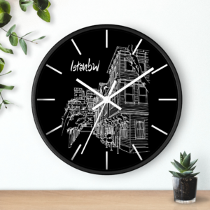 Istanbul Turkiyë Ottoman Architectural Rendering Wall Clock