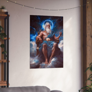 Tengri, the Sky Above – Mongolian Turkic Sky God – 24″ x 36″ Matte Vertical Poster